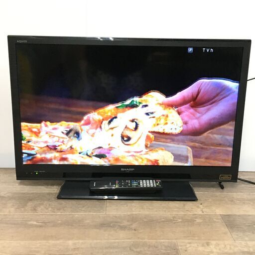 終 SHARP シャープ AQUOS 32V型 液晶カラーテレビ LC-32H9 2013年製 リモコン付き 動作確認済 24d菊E
