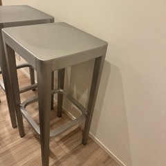 Emeco バースツール　2脚　家具 ダイニングセットの画像