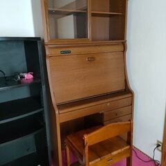 開閉式学習机＋イス　無料の画像