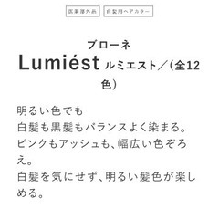 【新品・未使用】ブローネ　ルミエスト　ヘアカラーの画像