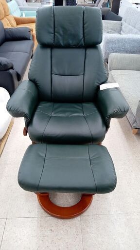 ★ジモティ割あり★  1人掛けソファー みどり H×D×W クリーニング済み TJ5440