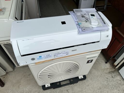 【動作保証あり】SHARP 2023年 2.2kw 6畳用 冷暖房ルームエアコン AY-P22DH プラズマクラスター【管理KR467】
