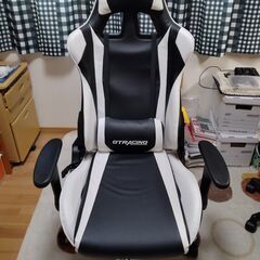 ゲーミングチェア　GTレーシング　ホワイト　美品　　