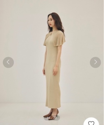 【新品タグ付】RANDEBOO Cape knit dress ニットワンピース