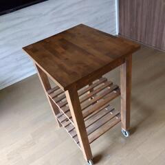 木製テーブル IKEAの画像
