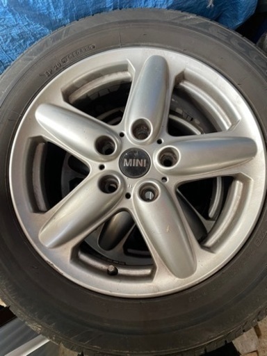 ミニ純正ホイール付き　バリ目