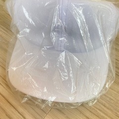 ベースボールキャップ　無字　白　野球　帽子　スポーツの画像