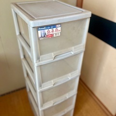 【無料】収納 深 5段 プレシェルケース 中古【取りに来てくれる...