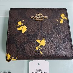   [未使用品] COACH/コーチ レディース財布 ウッドスト...