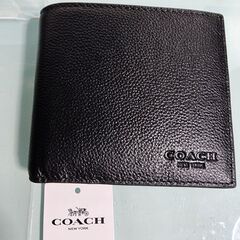 [未使用品] COACH/コーチ メンズ ２つ折財布 F7500...