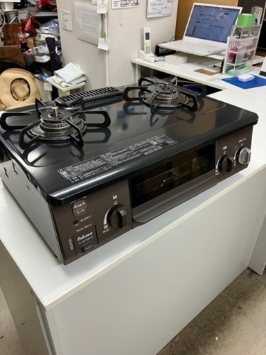 取引場所 南観音 I2404-673 パロマ ガステーブル LPガス用 2022年製 IC-S37BM-R 汚れ キズあり