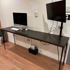 kanademonoテーブル天板 180x45 ダークブラウン