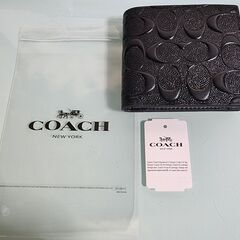 【未使用品】 コーチ COACH メンズ 二つ折り財布 F753...