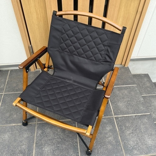 クイックキャンプ ウッドローチェア ブラック2脚セット 2脚セット】クイックキャンプ ウッドローチェア ブラック＋おまけ