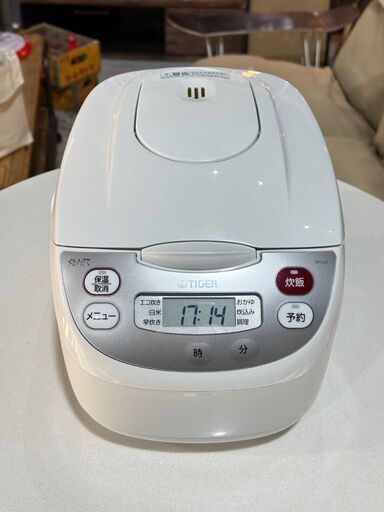 【TIGER タイガー】炊飯器 JBH-G102 5.5合炊 2020年 エコ炊き おかゆ シンプル操作 料理 キッチン家電 マイコン炊飯器