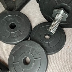トレーニングベンチ＆チューブ＆ダンベルセットの画像