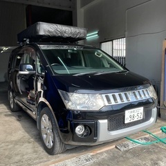 デリカD5  ルーフテント付　キャンピングカー　ナビETC付の画像