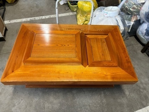 ^ - ^  囲炉裏　火鉢テーブル　座卓　アンティーク