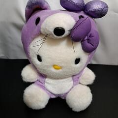 限定　ラベンダーキティぬいぐるみキツネ 縦・・・約20cm