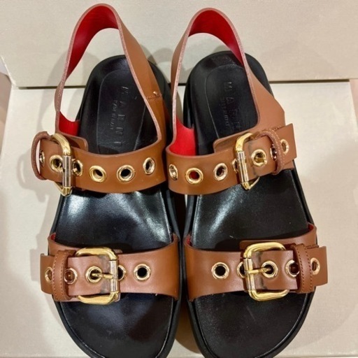 MARNI プラットホーム　厚底レザーサンダル