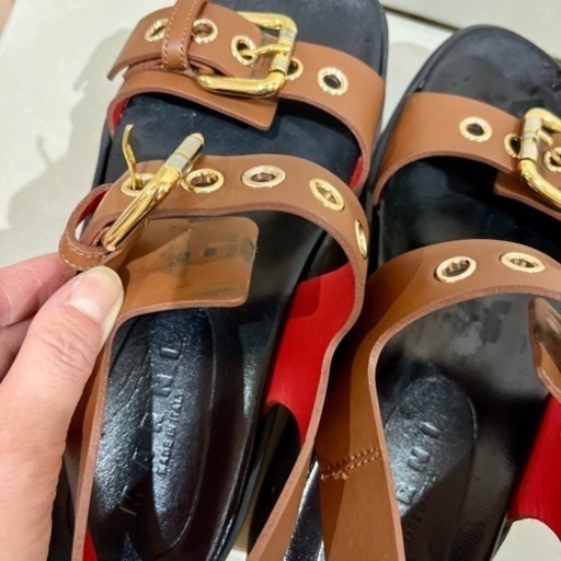 MARNI プラットホーム　厚底レザーサンダル