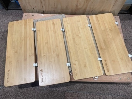 ☆美品 中古品 スノーピーク スライドトップロングハーツ 竹 4枚セット☆