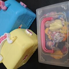 プリコーデドール７体　スイートプリキュア　魔法使いプリキュア　小さいハウス２つの画像
