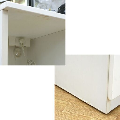 ニトリ ミドルレンジボード Nバンダ 幅80×奥行42×高さ114.5㎝ 白