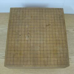 脚付き 囲碁盤 へそなし ＆ 碁石(黒100個、白120個) セット 幅42cm×奥行45cm×厚み15cm の画像