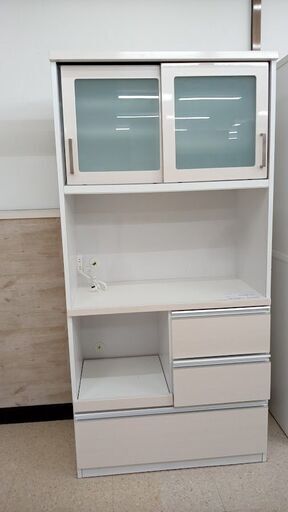 ★ジモティ割あり★ 株式会社ユアーズ レンジボード 白 H183×D46.5×W88 クリーニング済み TJ5451