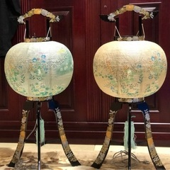 盆燈籠 一対 霊前灯の画像