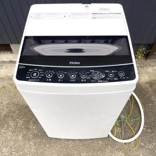 【Haier/ハイアール】2021年製 洗濯機 5.5kg JW-C55D