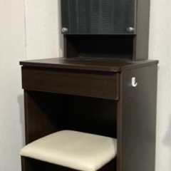 期限過ぎたので販売‼️中古◆ドレッサー◆椅子付き◆ブラウン◆