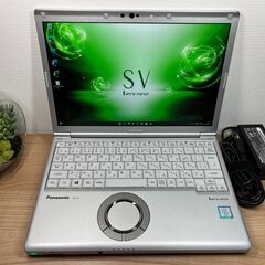 Simモデル＞0378 軽量 Panasonic レッツノート CF-SV7 8GB / SSD256 /i5 office Win11　ノートパソコン