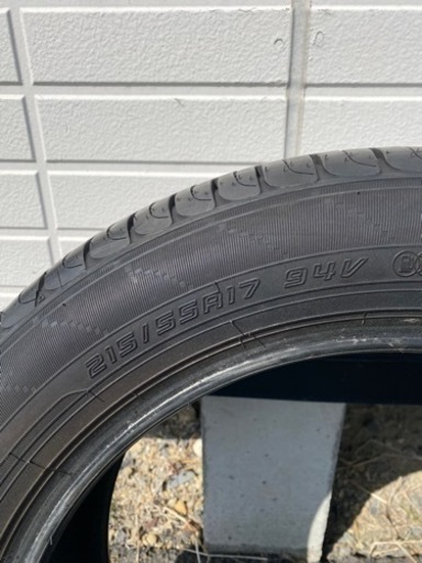 中古タイヤ2本215/55R17
