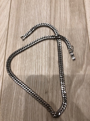 プラチナ850 喜平ネックレス　pt850 喜平ネックレス　100.8g 6面W