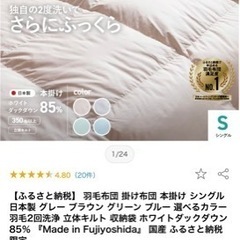 羽毛布団 シングル ＋IKEA ペルクラ 家具 寝具 布団　