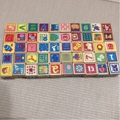 値下げ　子供知育おもちゃ　アルファベットブロック50個セット