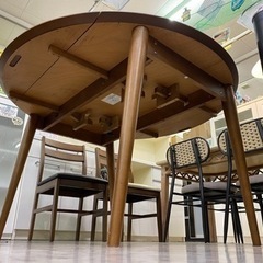 愛品館 江戸川店 ダイニングセット】タンスのゲン エクステンション 