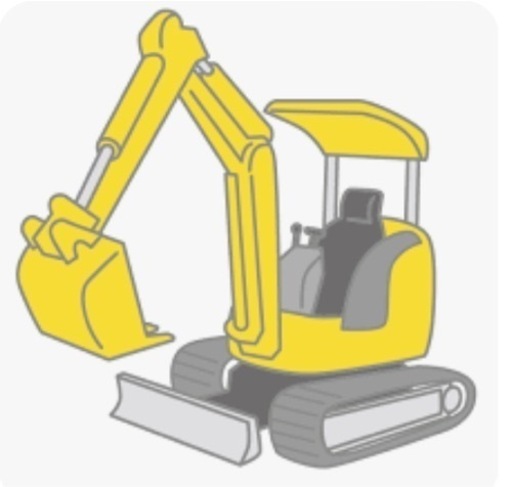 ユンボ、バックホー、油圧シャベル