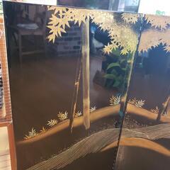 お渡し決定😀美品☆伝統工芸✨屏風✨金箔細工✨高級✨和カフェ✨の画像