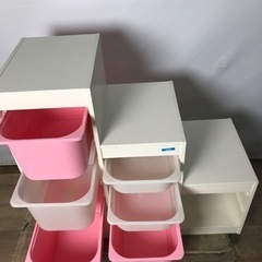 IKEA イケア TROFAST トロファスト 3列 引き出し6段 (819321)の画像
