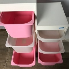 IKEA イケア TROFAST トロファスト 3列 引き出し6段 (819321)の画像