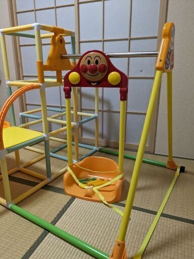 アンパンマン うちの子天才 カンタン折りたたみブランコパークDX