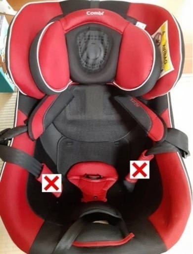 【即渡し可能】 コンビ ネルーム ISOFIX チャイルドシートND 赤②
