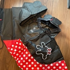 兄妹　ポンチョ　ディズニー　レインポンチョ