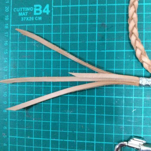 ワンちゃんリード ヌメ革 ハンドメイド