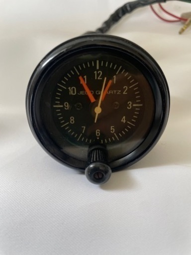 Jeco JECO ジェコー 旧車 アナログ 時計 クォーツ 秒針付 クロック オフロード ネイキッド バイク ジムニー に最適 中古品 4