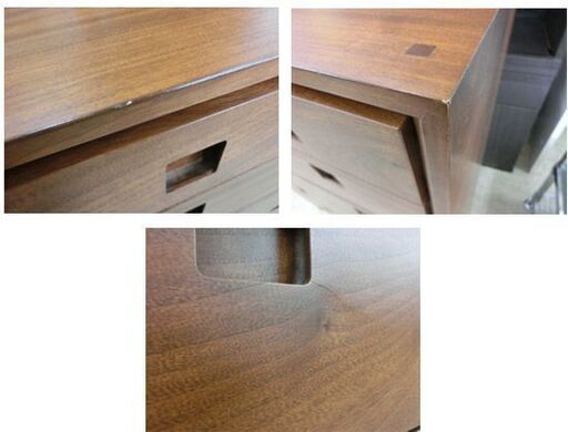 橋詰家具 HASHIZUME Shinra茶 640-5段チェスト 幅642 × 奥行395 × 高さ