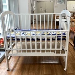 ベビーベッド　【町田市再生家具】　240242の画像